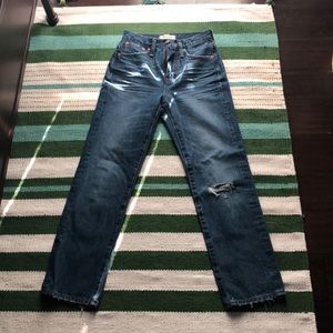 Madewell classic straight jeans!